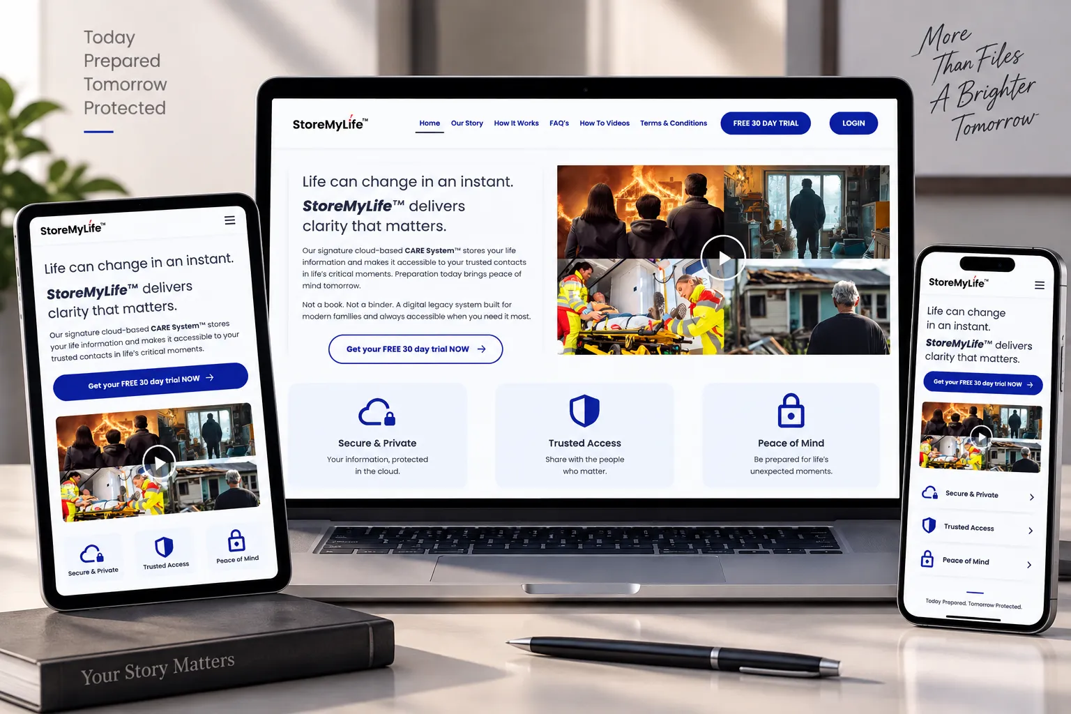 StoreMyLife - A digital legacy platform for securely storing important documents and information